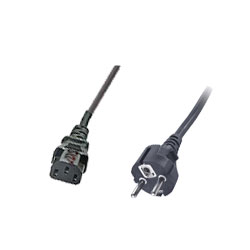 Artikelbild des Artikels “Geräteanschlussleitung, 230V 10A, Schukostecker auf C13, 5m “
