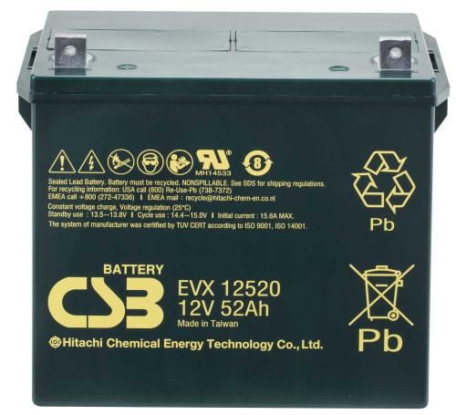 Artikelbild des Artikels “CSB Battery EVX12520 12V 52AH Blei-Akku (AGM) “