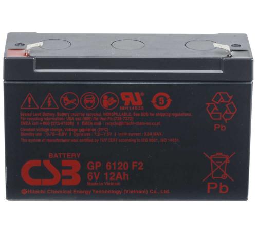 Artikelbild des Artikels “CSB Battery GP6120F2 6V 12AH Blei-Akku (AGM) “