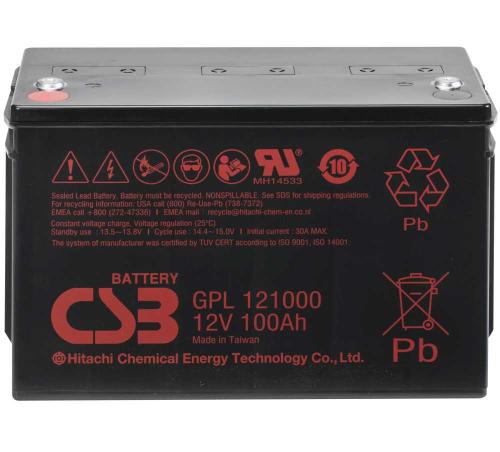 Artikelbild des Artikels “CSB Battery GPL121000 12V 100AH Blei-Akku (AGM) “