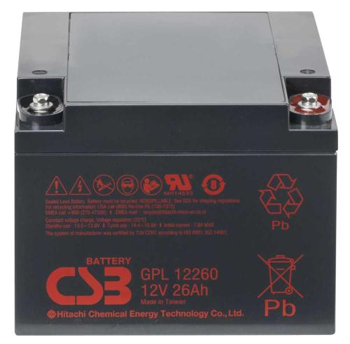 Artikelbild des Artikels “CSB Battery  GPL12260 12V 26AH Blei-Akku (AGM), Longlife “
