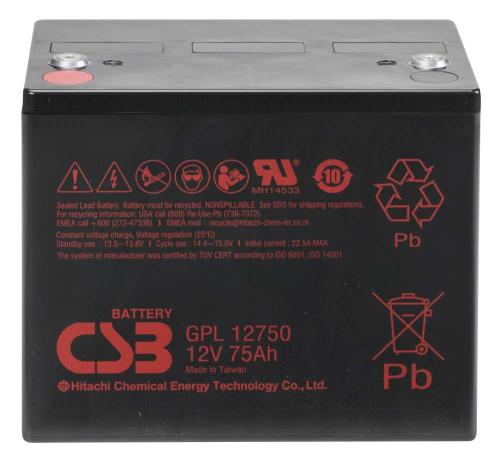 Artikelbild des Artikels “CSB Battery GPL12750 12V 75AH Blei-Akku (AGM), Longlife “