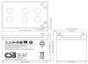 Artikelbild 2 des Artikels “CSB Battery EVX12120F2 12V 12AH Blei-Akku (AGM) “