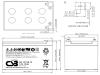 Artikelbild 2 des Artikels “CSB Battery  GP12120F2 12V 12AH Blei-Akku (AGM), VdS “
