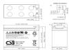 Artikelbild 2 des Artikels “CSB Battery XTV1272F2 12V 7,2AH Blei-Akku (AGM) “