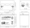 Artikelbild 3 des Artikels “CSB Battery GPL12750 12V 75AH Blei-Akku (AGM), Longlife “