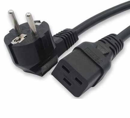 Artikelbild 1 des Artikels “Geräteanschlussleitung, 230V 16A, Schukostecker auf C19, 1,8m “