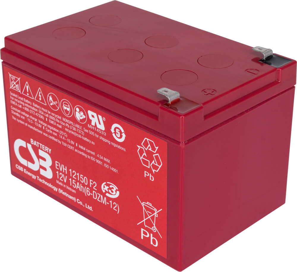 Artikelbild 1 des Artikels “CSB Battery EVH12150F2 12V 15AH Blei-Akku (AGM) Artikelname “