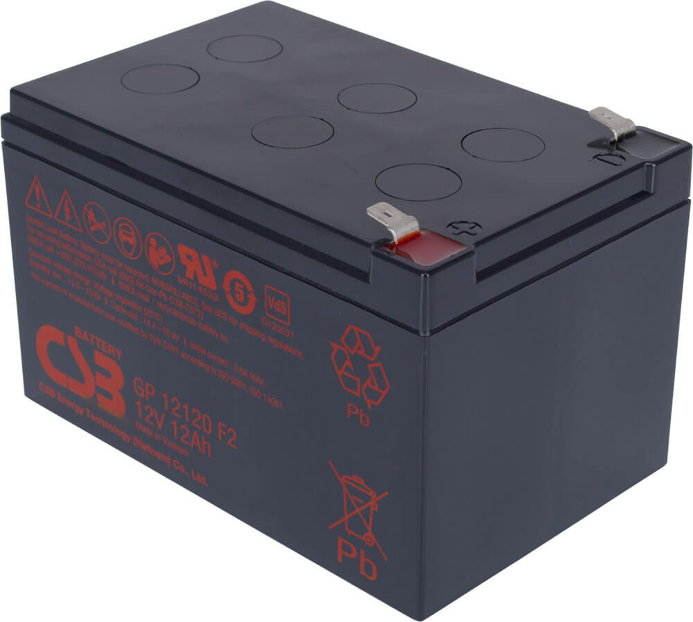Artikelbild 1 des Artikels “CSB Battery  GP12120F2 12V 12AH Blei-Akku (AGM), VdS “