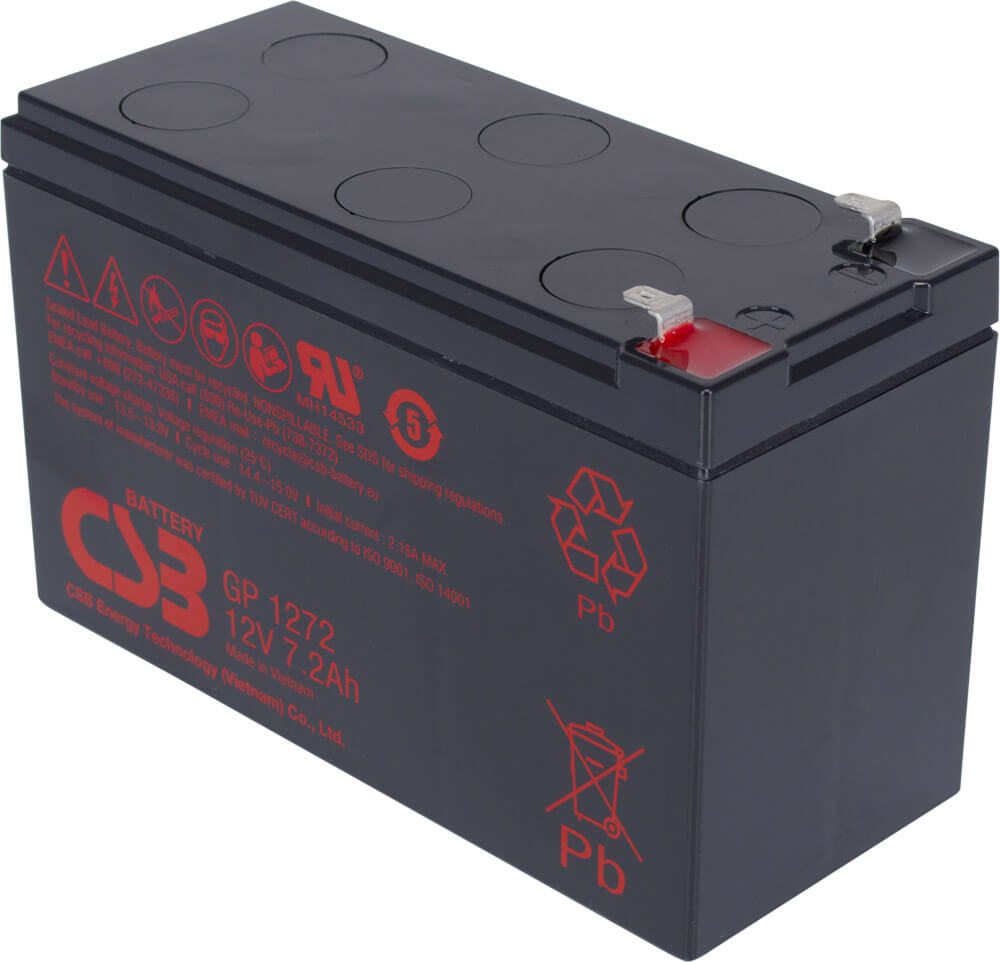 Artikelbild 1 des Artikels “CSB Battery  GP1272F1 12V 8AH Blei-Akku (AGM)  VdS schmale Anschlüsse “