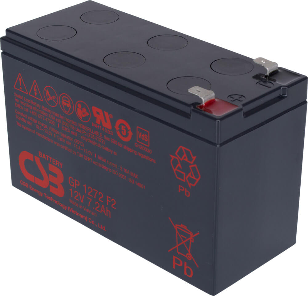 Artikelbild 1 des Artikels “CSB Battery  GP1272F2 12V 7,2AH Blei-Akku (AGM), VdS “