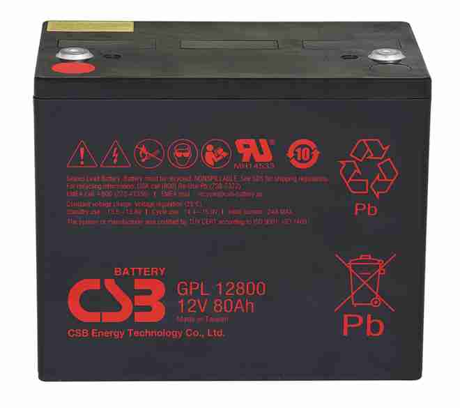 Artikelbild 1 des Artikels “CSB Battery  GPL12800 12V 80AH Blei-Akku (AGM), Longlife “