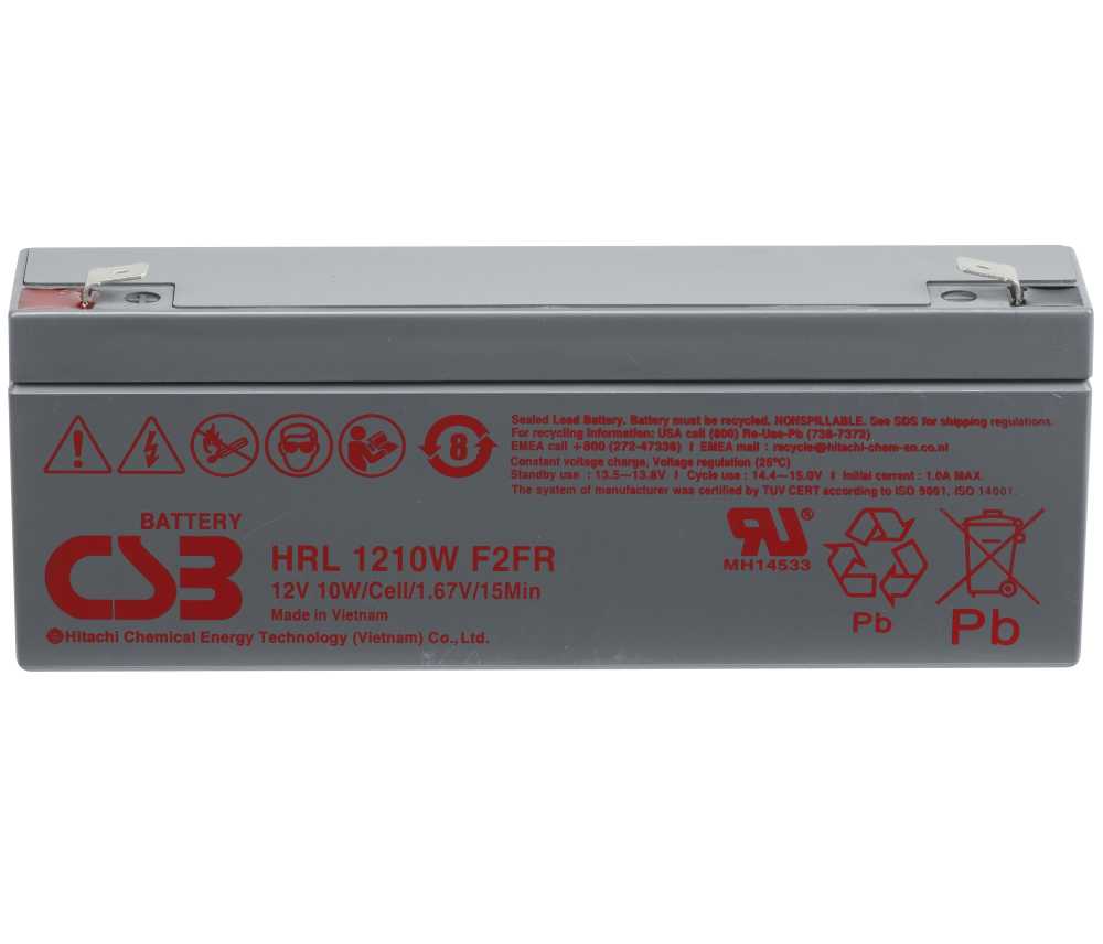 Artikelbild 1 des Artikels “CSB Battery HRL1210WF2FR 12V 2,5AH Blei-Akku (AGM) “