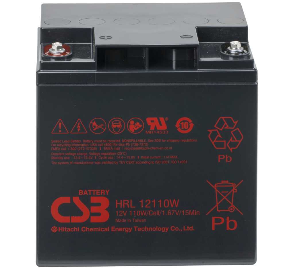 Artikelbild 1 des Artikels “CSB Battery HRL12110WFR 12V 27,5AH Blei-Akku (AGM) “