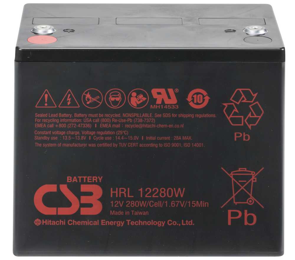 Artikelbild 1 des Artikels “CSB Battery HRL12280W 12V 70AH Blei-Akku (AGM) “