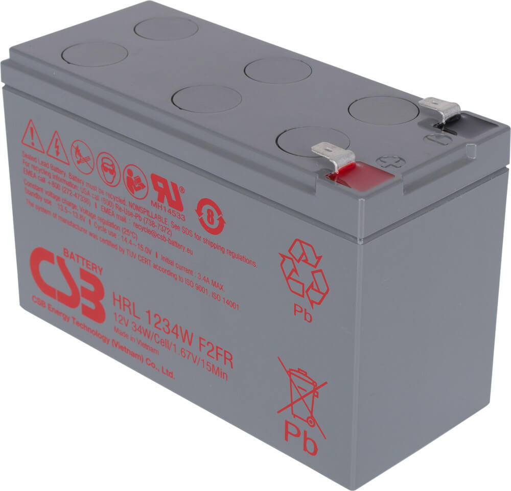 Artikelbild 1 des Artikels “CSB Battery HRL1234WF2FR 12V 8,5AH Blei-Akku (AGM) “
