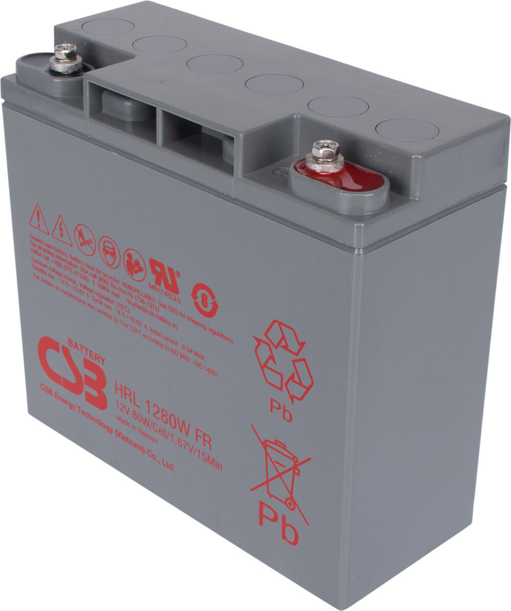 Artikelbild 1 des Artikels “CSB Battery HRL1280WFR 12V 20AH Blei-Akku (AGM) “