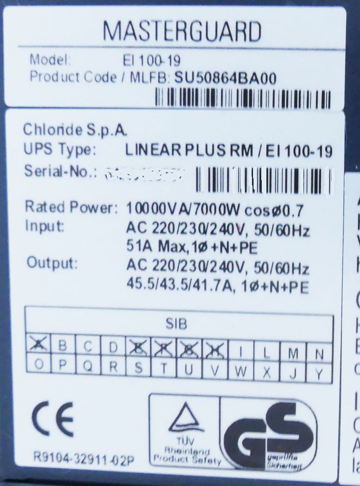 Artikelbild 1 des Artikels “Batterie für Masterguard Chloride Linear Plus: EI 100-T und EI 100-19 “