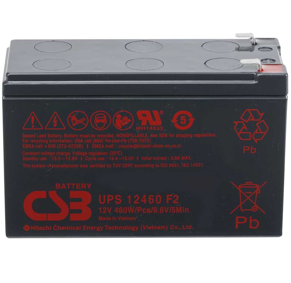 Artikelbild 1 des Artikels “CSB Battery UPS12460F2 12V 9,2AH Blei-Akku (AGM) “