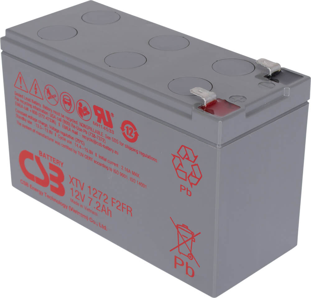Artikelbild 1 des Artikels “CSB Battery XTV1272F2 12V 7,2AH Blei-Akku (AGM) “