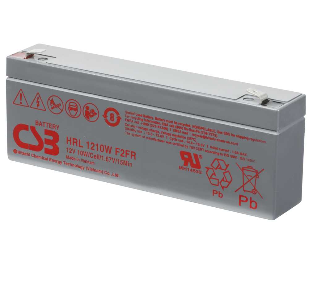 Artikelbild 2 des Artikels “CSB Battery HRL1210WF2FR 12V 2,5AH Blei-Akku (AGM) “