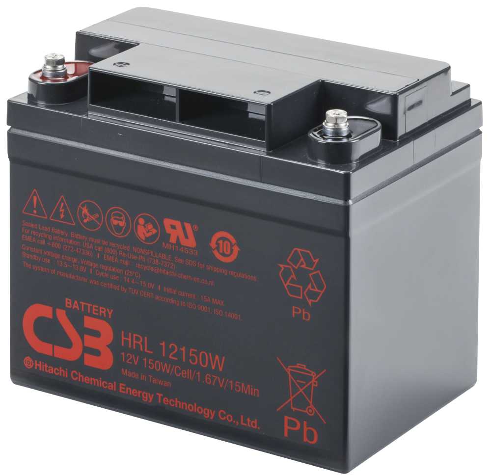 Artikelbild 2 des Artikels “CSB Battery HRL12150W 12V 37,5AH Blei-Akku (AGM) “