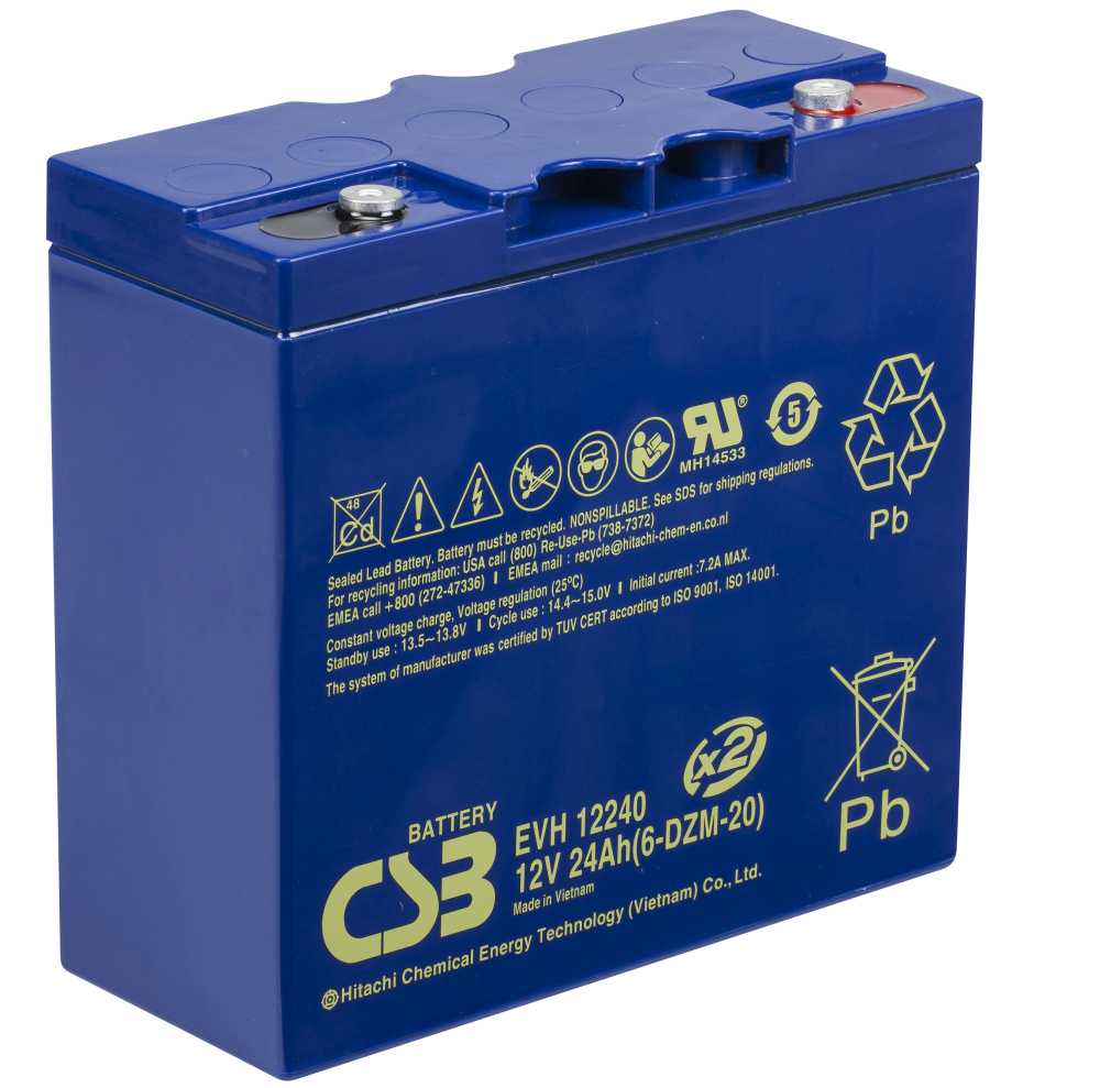 Artikelbild 3 des Artikels “CSB Battery EVH12240 12V 24AH Blei-Akku (AGM) “
