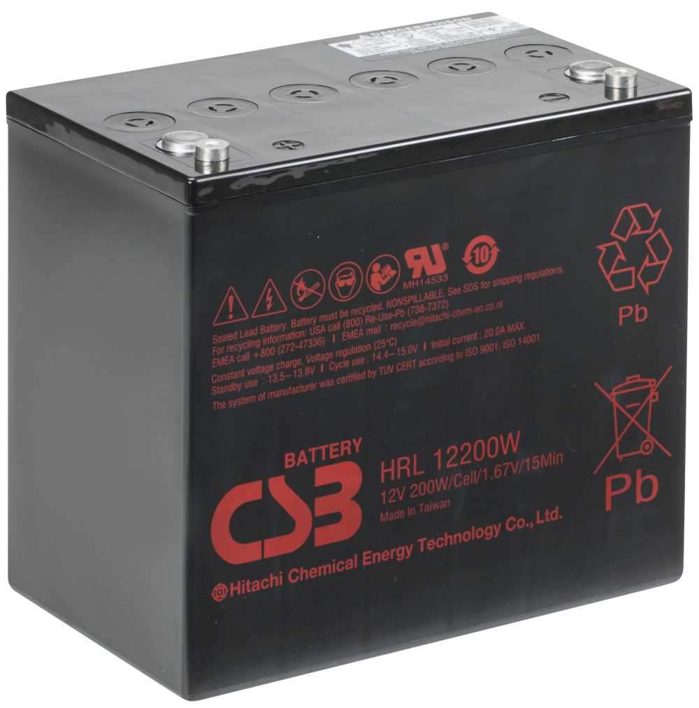 Artikelbild 3 des Artikels “CSB Battery HRL12200W 12V 50AH Blei-Akku (AGM) “